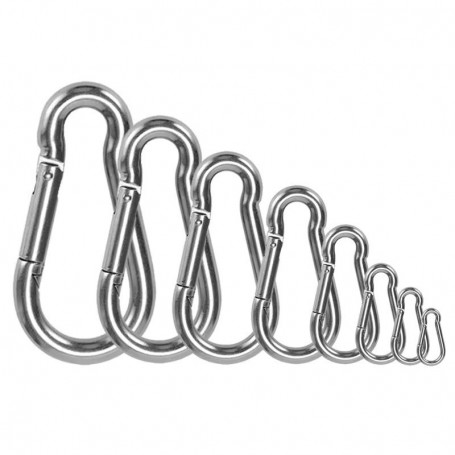Steel Safety-Lock Snap Hook Carabiner
