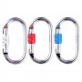 Alloy Steel Nut-Lock Oval Climbing Carabiner