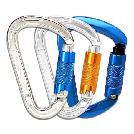 Aluminum Alloy Twist-Lock Climbing Carabiner