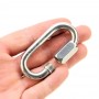 Steel Nut-Lock Quick Link Carabiner
