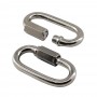 Steel Nut-Lock Quick Link Carabiner