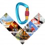 Aluminum Alloy Nut-Lock Climbing Carabiner