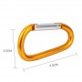 Aluminum Alloy Spring-Lock Keychain Carabiner