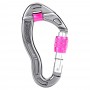 Aluminum Alloy Nut-Lock Climbing Carabiner with Pulley