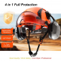 LOEBUCK Safety Helmet with Dual Sun Visors and Ear Protection