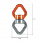 Climbing Rope Swivel Connector (30kN)