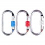 Alloy Steel Nut-Lock Oval Climbing Carabiner