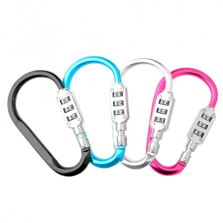 Aluminum Alloy Code-Lock Security Carabiner