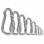 Steel Nut-Lock Snap Hook Carabiner